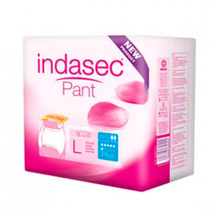 ABSORBENTE INCONTINENCIA ORINA DIA ANATOMICO INDASEC PANT SUPER 10 UNIDADES TALLA L