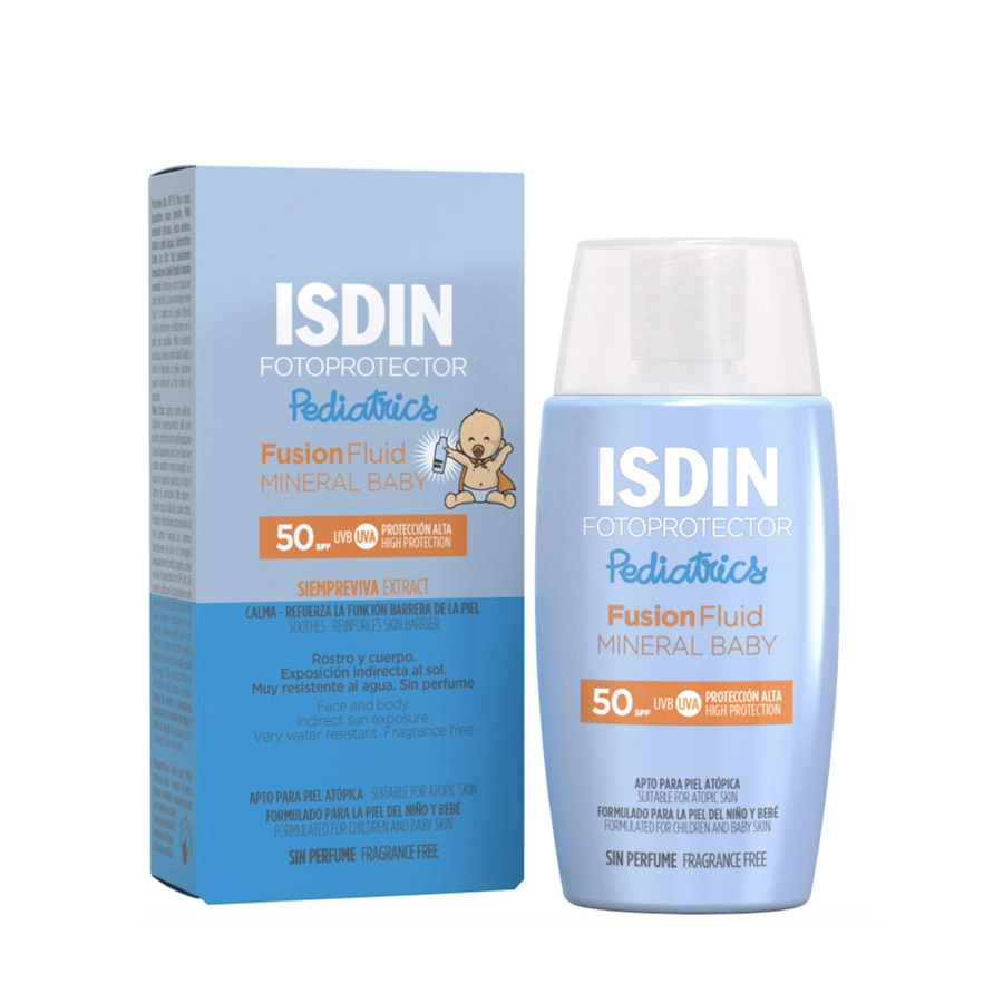 ISDIN FOTOPROTECTOR PEDIATRICS FUSION FLUID MINERAL BABY SPF 50  1 FRASCO 50 ML