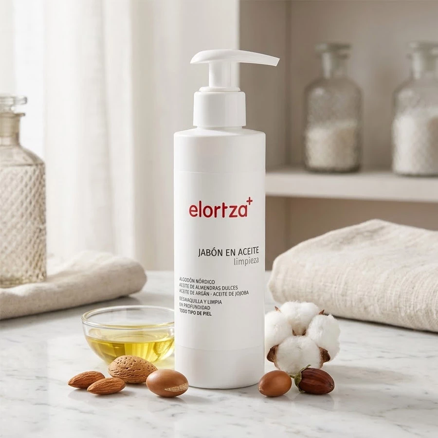 VENTA JABON EN ACEITE DESMAQUILLA Y LIMPIA EN PROFUNDIDAD ELORTZA BOTIKA 150ML