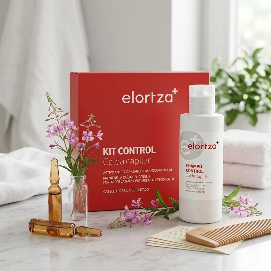 VENTA KIT ANTICAIDA CAPILAR AMPOLLAS+CHAMPU ELORTZA BOTIKA