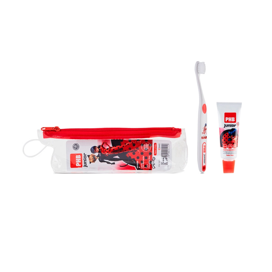 PHB JUNIOR NEC  1 CEPILLO PLUS + 1 ENVASE GEL 15 ML LADYBUG
