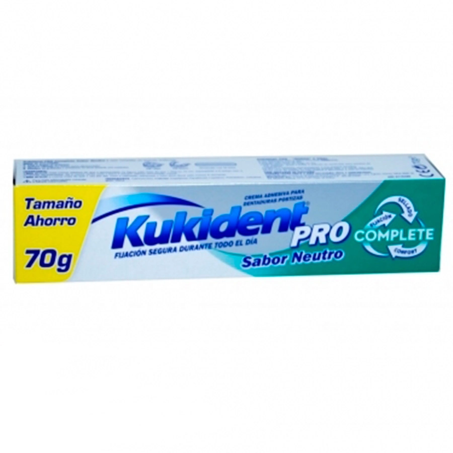 KUKIDENT FIJACION TODO EL DIA PRO NEUTRO  1 ENVASE 70 G SIN SABOR