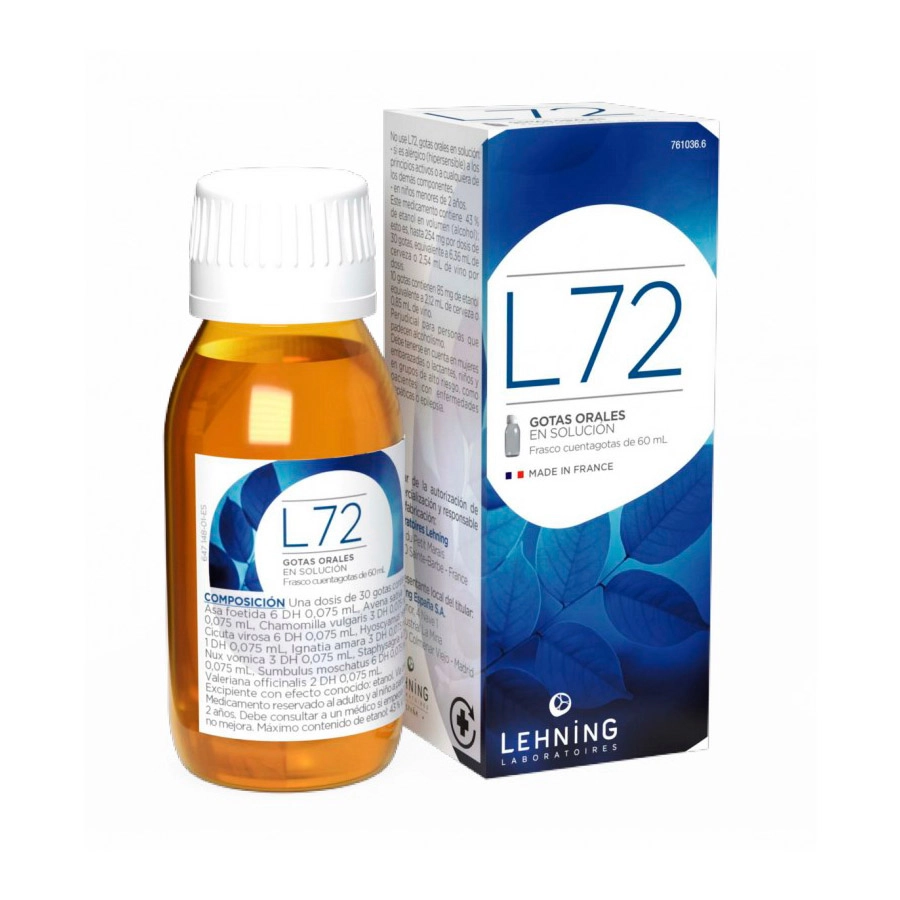 L72 INSOMNIO ANSIEDAD NERVIOSISMO LEHNING 60ML