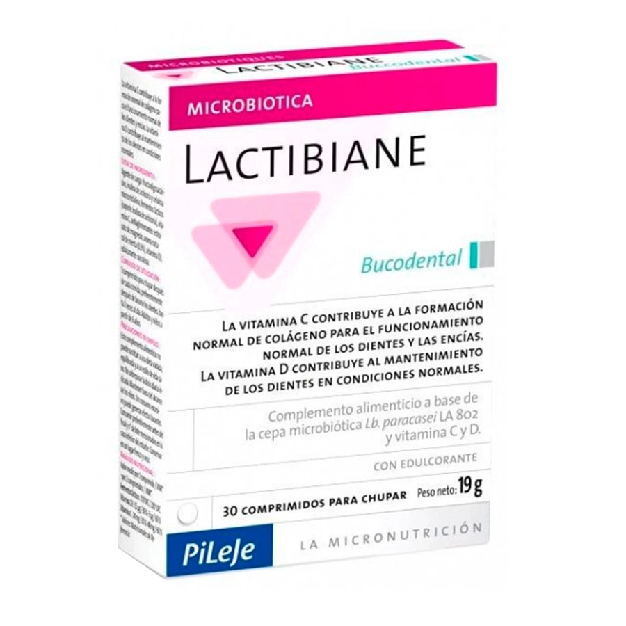 LACTIBIANE BUCODENTAL  30 COMPRIMIDOS PARA CHUPAR SABOR MENTA