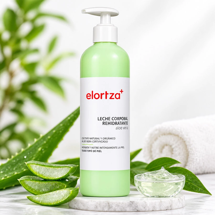 VENTA LECHE CORPORAL REHIDRATANTE ALOE VERA ELORTZA BOTIKA 370ML