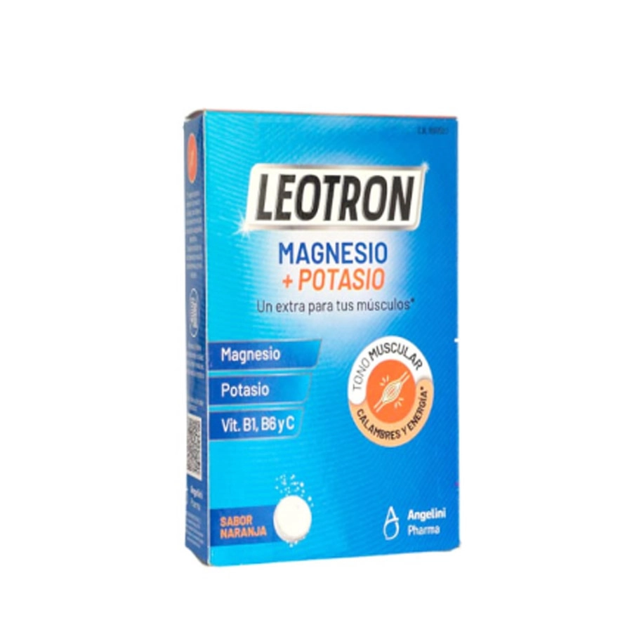LEOTRON MAGNESIO + POTASIO  36 COMPRIMIDOS EFERVESCENTES SABOR NARANJA
