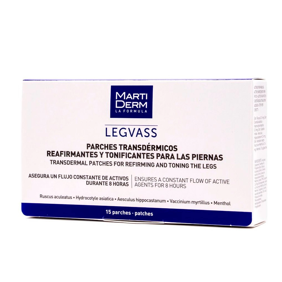 MARTIDERM LEGVASS PARCHES TRANSDERMICOS REAFIRMANTES Y TONIFICANTES PARA PIERNAS 15 PARCHES
