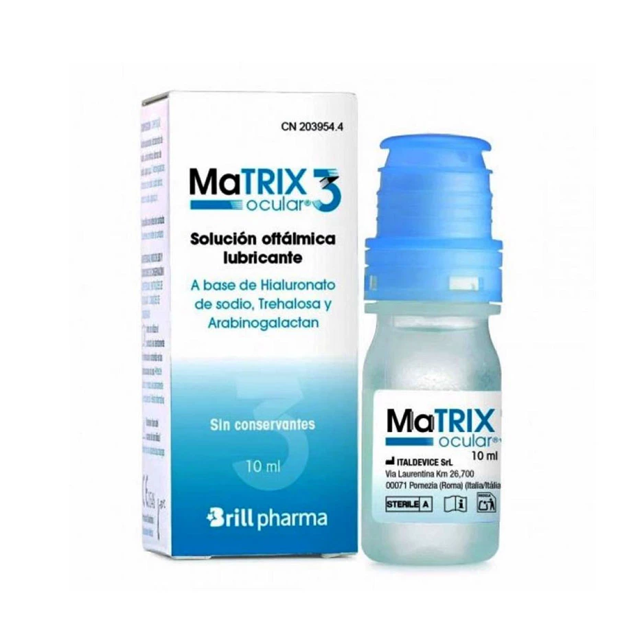 MATRIX OCULAR 3 SOLUCION OFTALMICA LUBRICANTE  1 ENVASE 10 ML