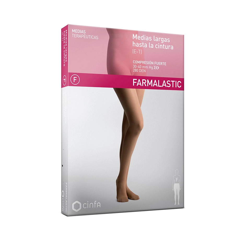MEDIAS E.T. CINTURA COMPRESION FUERTE FARMALASTIC TALLA PEQUEÑA