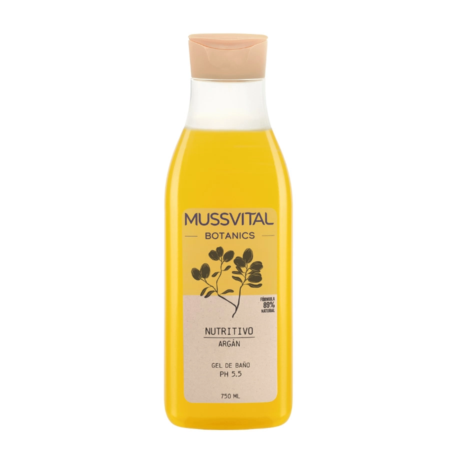 MUSSVITAL ESSENTIALS BOTANICS GEL DE BAÑO ARGAN  1 ENVASE 750 ML