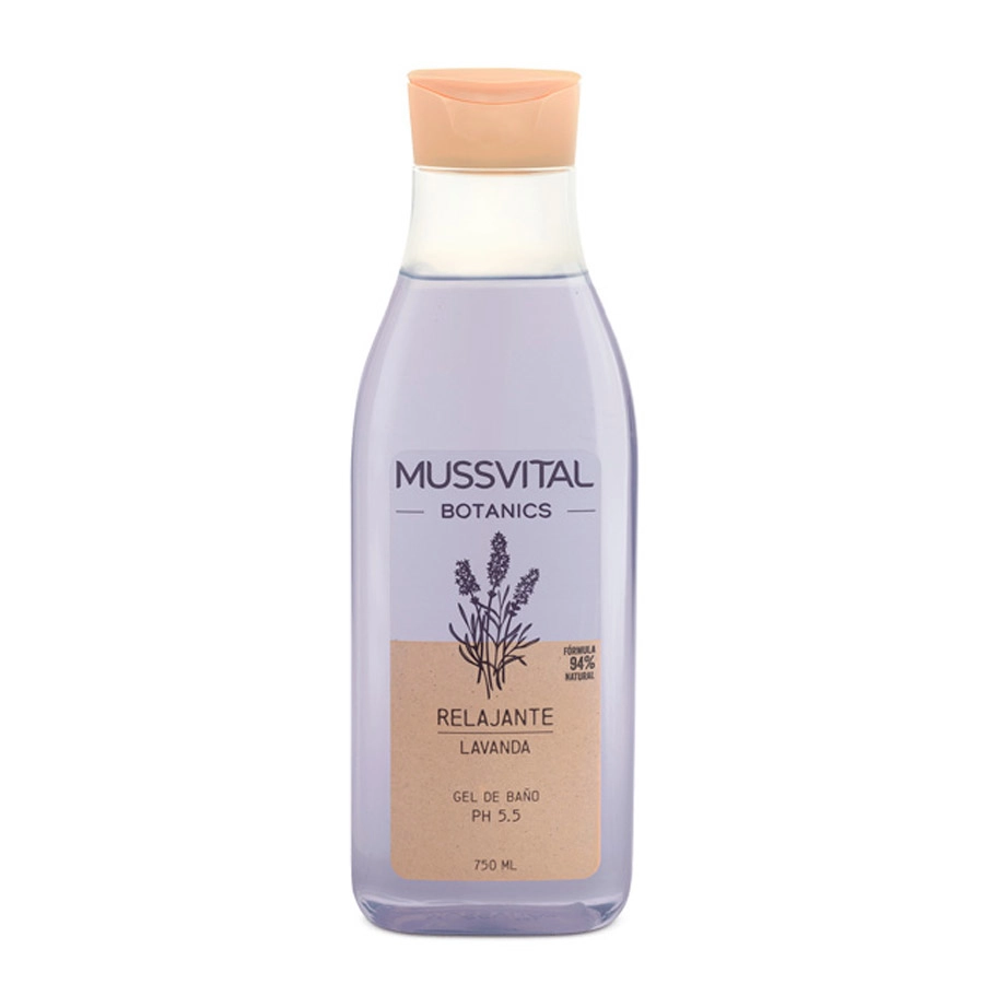 MUSSVITAL ESSENTIALS BOTANICS GEL DE BAÑO LAVANDA  1 ENVASE 750 ML