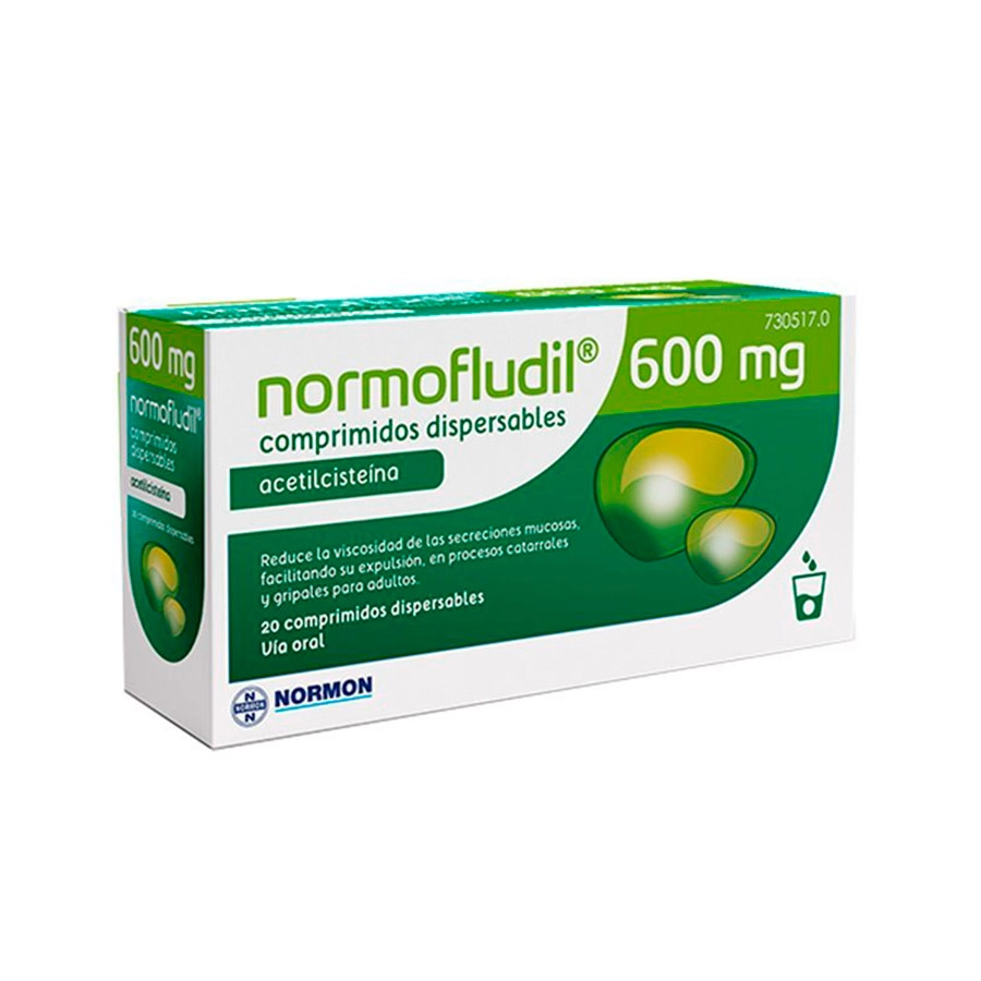 NORMOFLUDIL FORTE 600 MG 20 COMPRIMIDOS DISPERSABLES