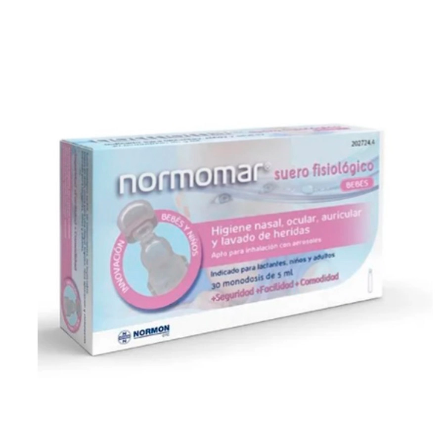 NORMOMAR SUERO FISIOLOGICO BEBE  30 AMPOLLAS 5 ML