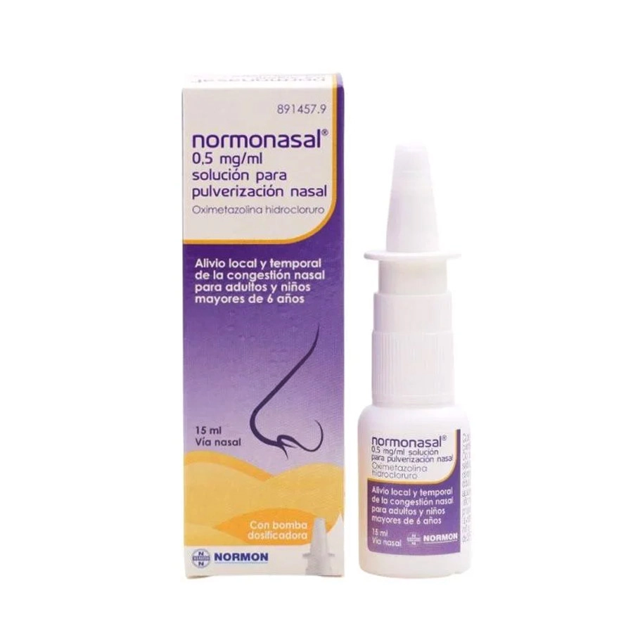 NORMONASAL 0,5 MG/ML SOLUCION PARA PULVERIZACION NASAL 1 FRASCO 15 ML