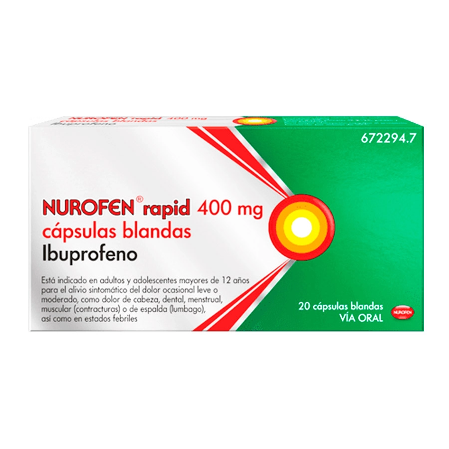 NUROFEN RAPID 400 MG 20 CAPSULAS BLANDAS