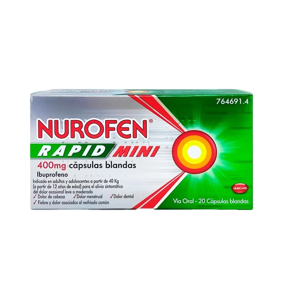 NUROFEN RAPID MINI 400 MG 20 CAPSULAS BLANDAS