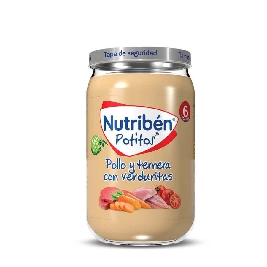 NUTRIBEN POLLO Y TERNERA CON VERDURITAS  1 POTITO 235 G