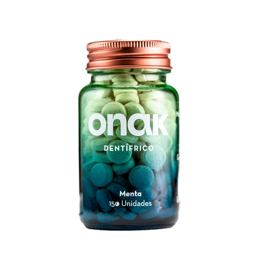 ONAK DENTIFRICO  160 COMPRIMIDOS SABOR MENTA