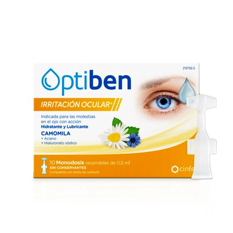 OPTIBEN IRRITACION OCULAR+  10 MONODOSIS 0,5 ML