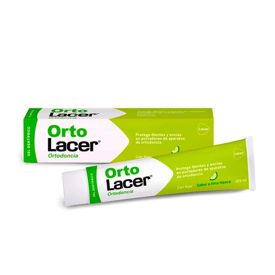 ORTOLACER ORTODONCIA GEL DENTIFRICO  1 TUBO 125 ML SABOR LIMA FRESCA