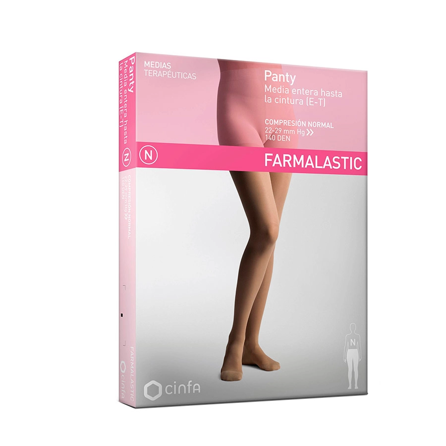 PANTY (E-T) COMPRESION NORMAL FARMALASTIC 1 UNIDAD TALLA MEDIANA COLOR NEGRO