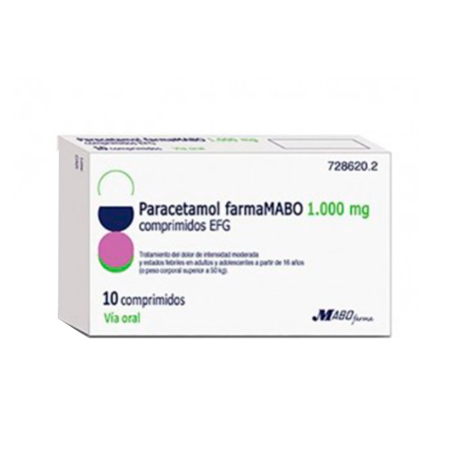 PARACETAMOL FARMAMABO EFG 1000 MG 10 COMPRIMIDOS