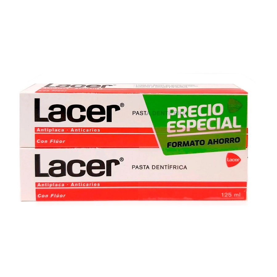 PASTA DENTIFRICA LACER DUPLO 2X125 ML