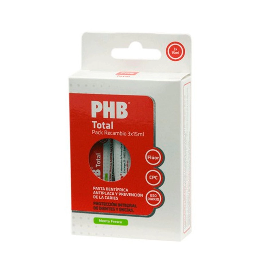 PHB PACK TOTAL PASTA DENTAL RECAMBIO  3 UNIDADES 15 ML