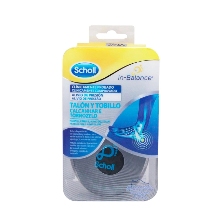 PLANTILLAS TOBILLO Y TALON SCHOLL IN-BALANCE 1 PAR TALLA L