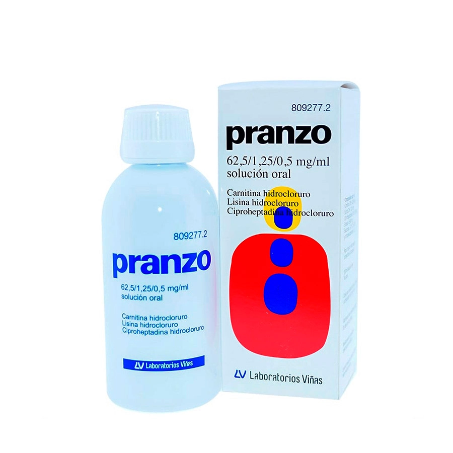 PRANZO 62,5 MG/ML + 1,25 MG/ML + 0,5 MG/ML SOLUCION ORAL 1 FRASCO 200 ML