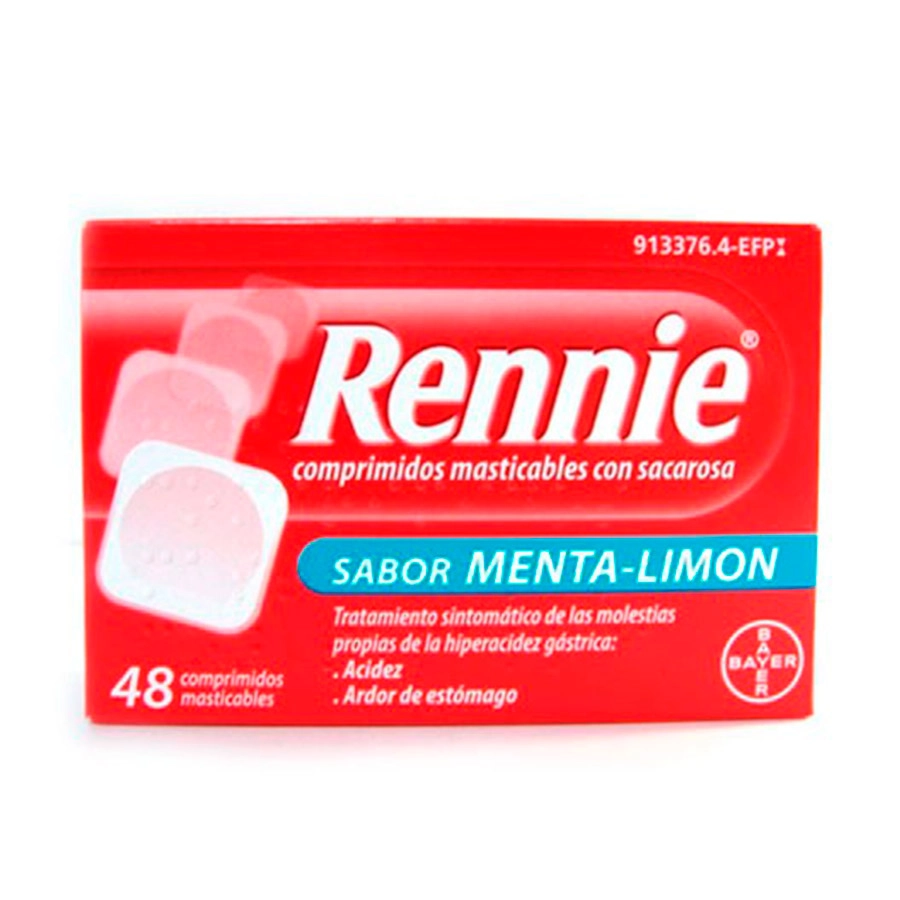 RENNIE 680 MG/80 MG 48 COMPRIMIDOS MASTICABLES (CON SACAROSA)
