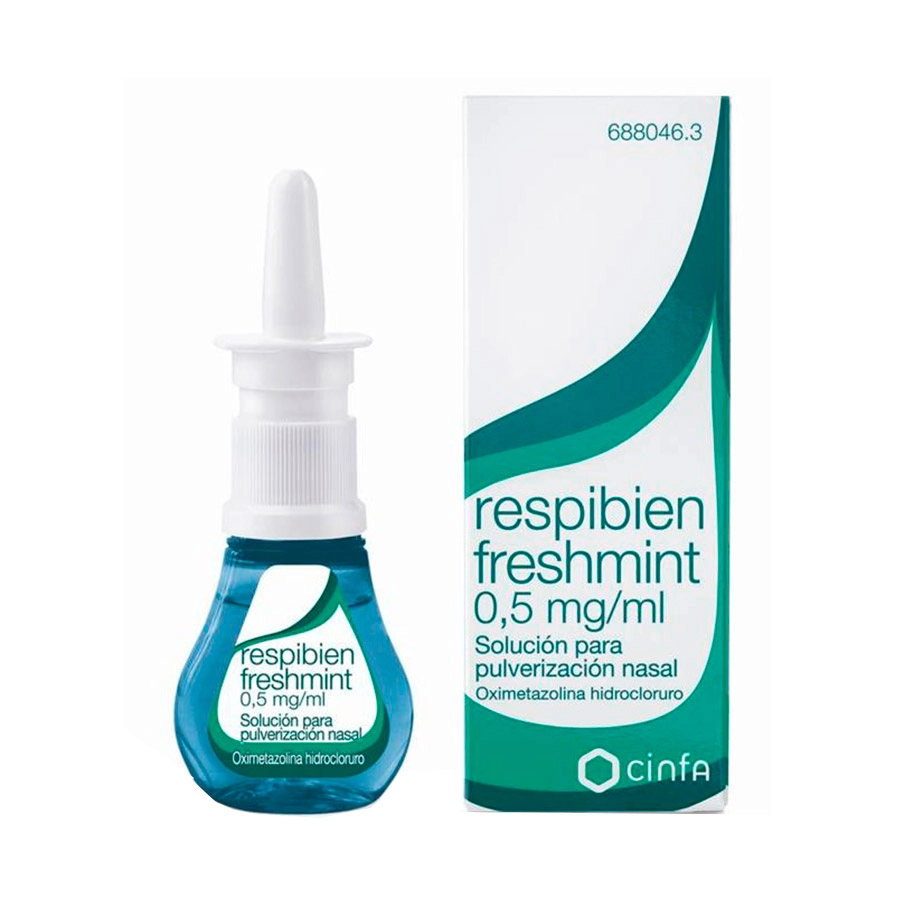 RESPIBIEN FRESHMINT 0,5 MG/ML SOLUCION PARA PULVERIZACION NASAL 1 FRASCO 15 ML