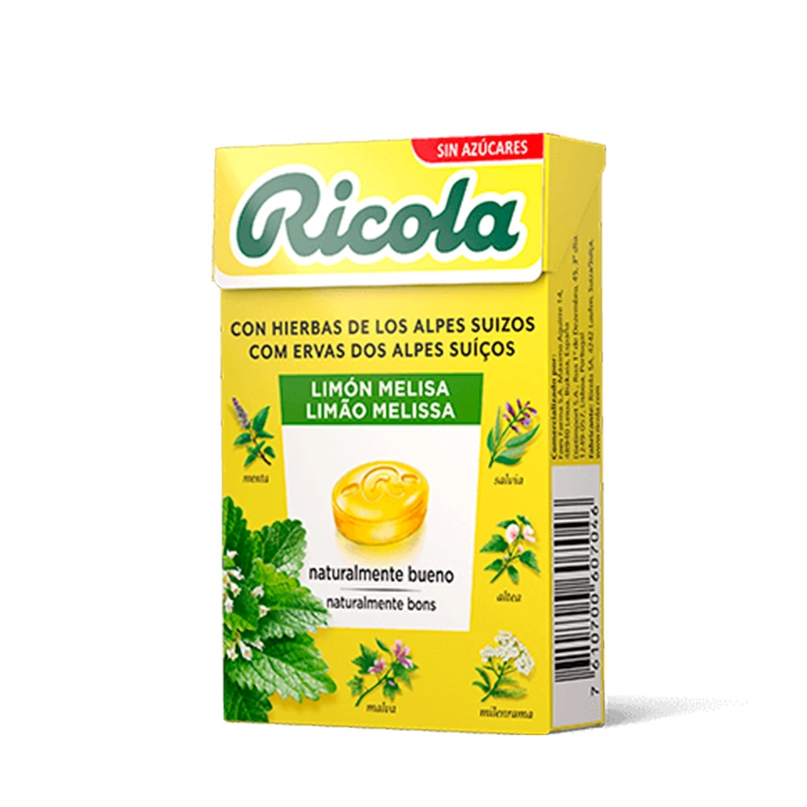 RICOLA CARAMELOS SIN AZUCAR  1 ENVASE 50 G SABOR LIMON