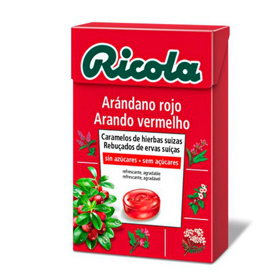 RICOLA CARAMELOS SIN AZUCAR  1 ENVASE 50 G SABOR ARANDANO