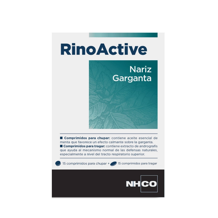 RINOACTIVE  15 COMPRIMIDOS PARA CHUPAR + 15 COMPRIMIDOS PARA TRAGAR AMINO NHCO
