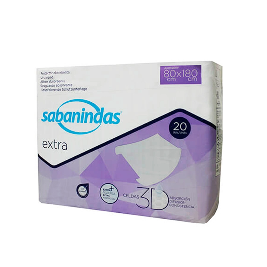 SABANINDAS PROTECTOR CAMA 80X180 20 UNID