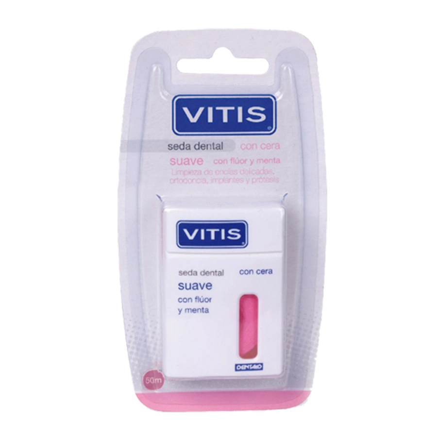 VITIS SEDA DENTAL CON FLUOR Y MENTA SUAVE  50 M