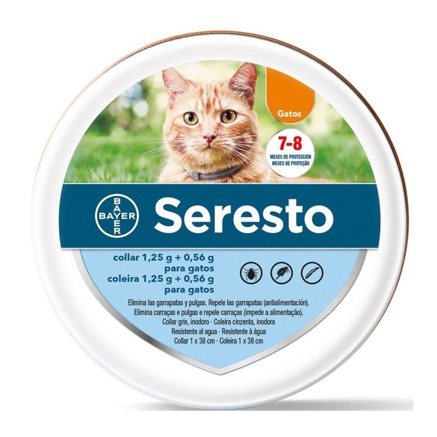 SERESTO 1,25/0,56 G 1 COLLAR PARA GATOS 38 CM