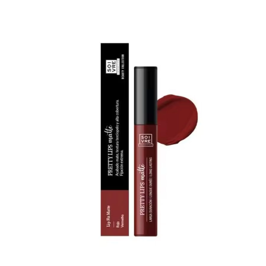 SOIVRE COSMETICS LIP FIX MATTE BEAUTYCOLLECTION  1 ENVASE 5 ML RED