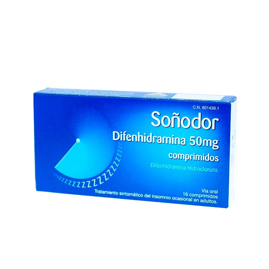 SOÑODOR DIFENHIDRAMINA 50 MG 16 COMPRIMIDOS