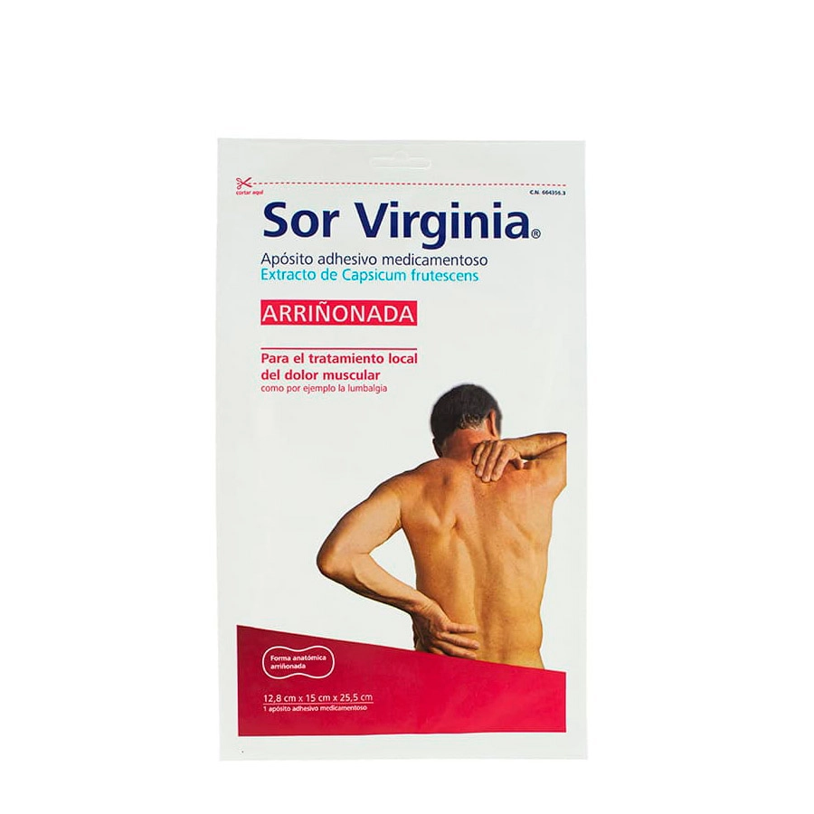 SOR VIRGINIA 1 APOSITO ADHESIVO MEDICAMENTOSO (ARRIÑONADO)
