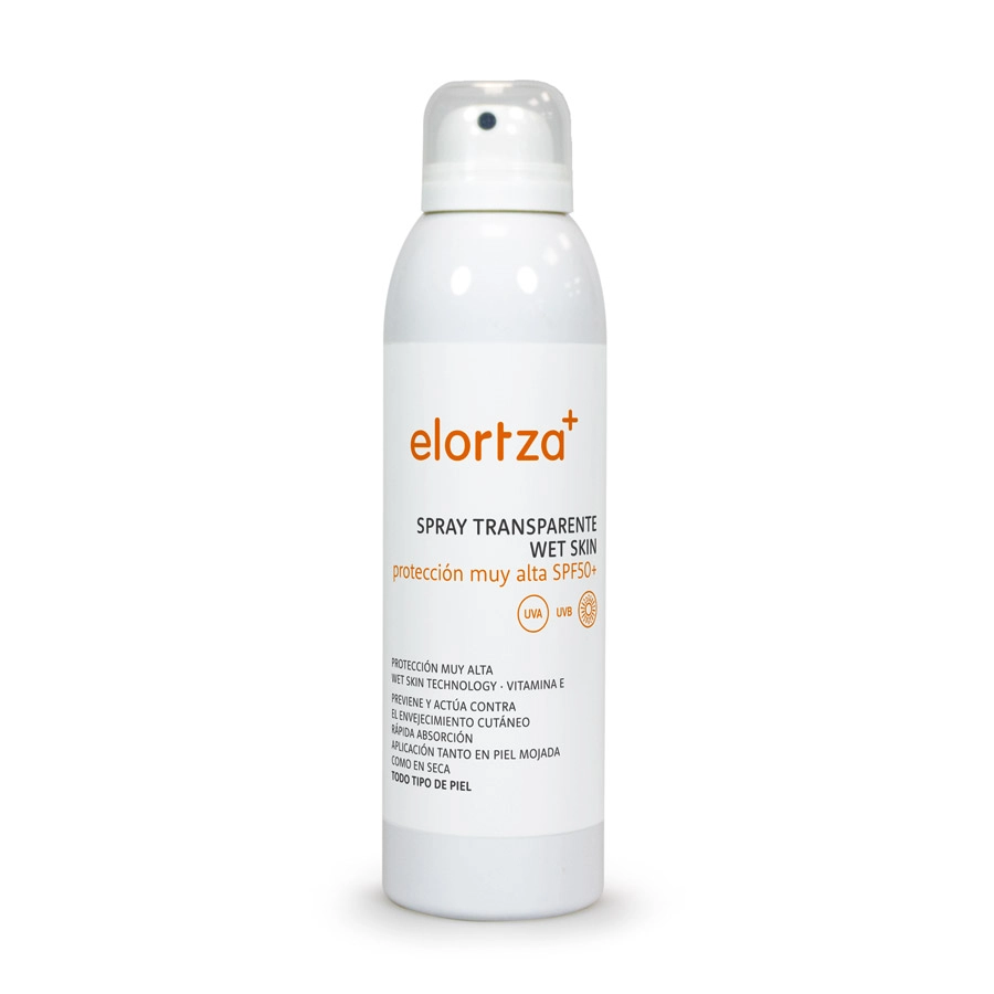 SPRAY TRANSPARENTE WET SKIN FOTOPROTECTOR SPF50+ ELORTZA BOTIKA 200ML