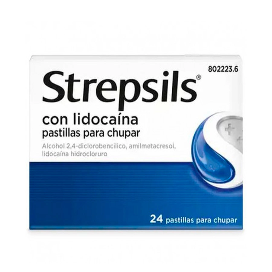 STREPSILS CON LIDOCAINA 24 PASTILLAS PARA CHUPAR