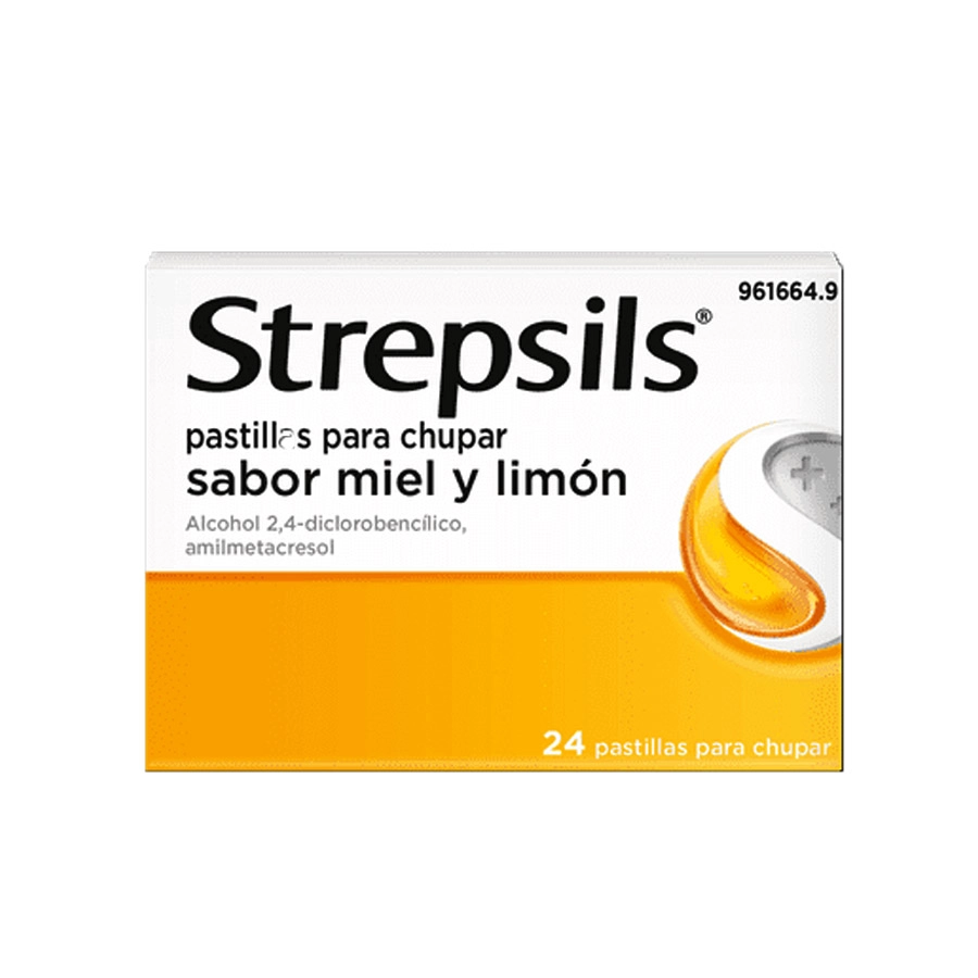 STREPSILS 24 PASTILLAS PARA CHUPAR (SABOR MIEL Y LIMON)