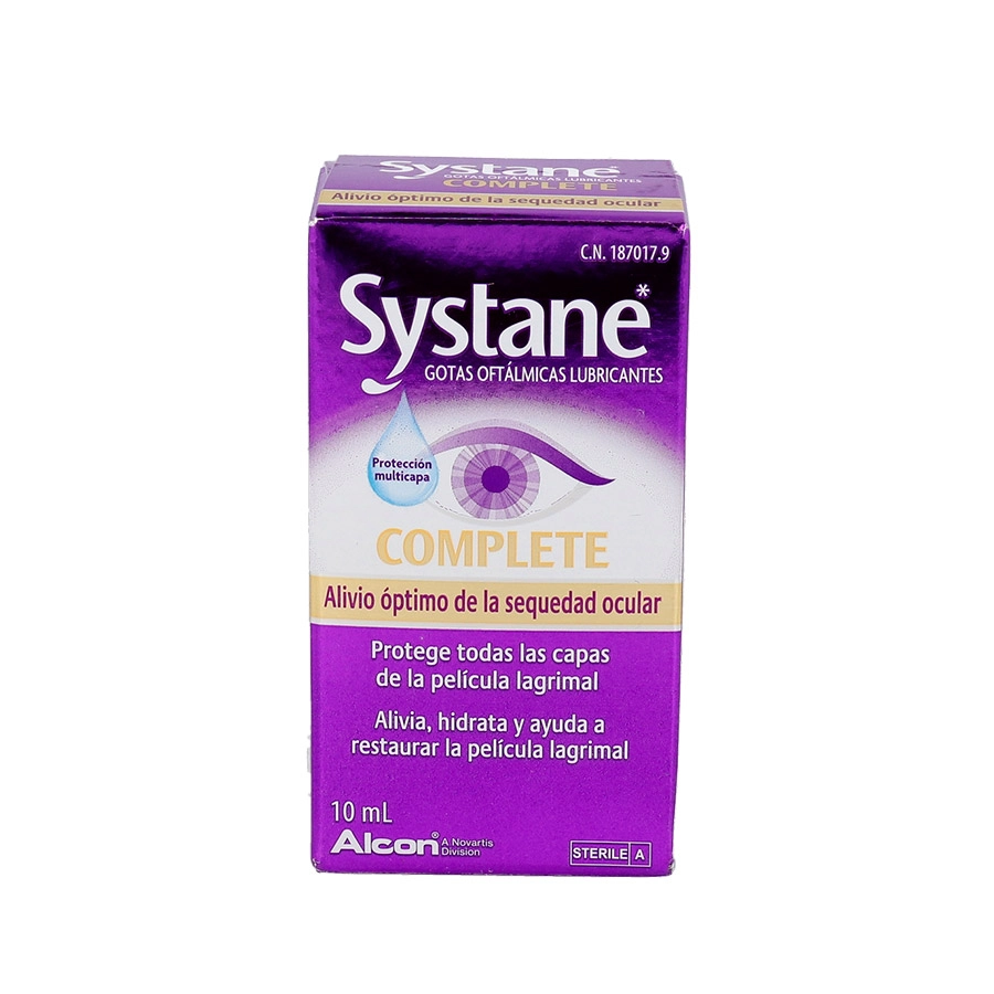 SYSTANE COMPLETE GOTAS OFTALMICAS LUBRICANTES 1 ENVASE 10 ML