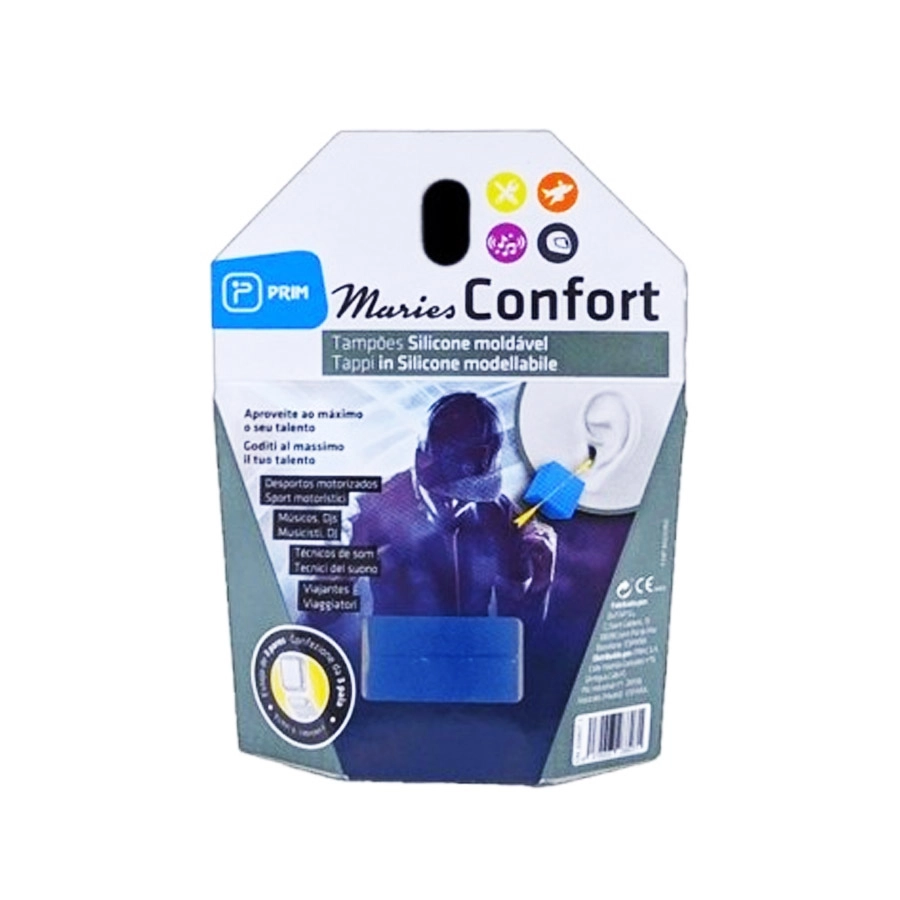 TAPONES OIDOS SILICONA MOLDEABLE MARIES CONFORT 6 UNIDADES