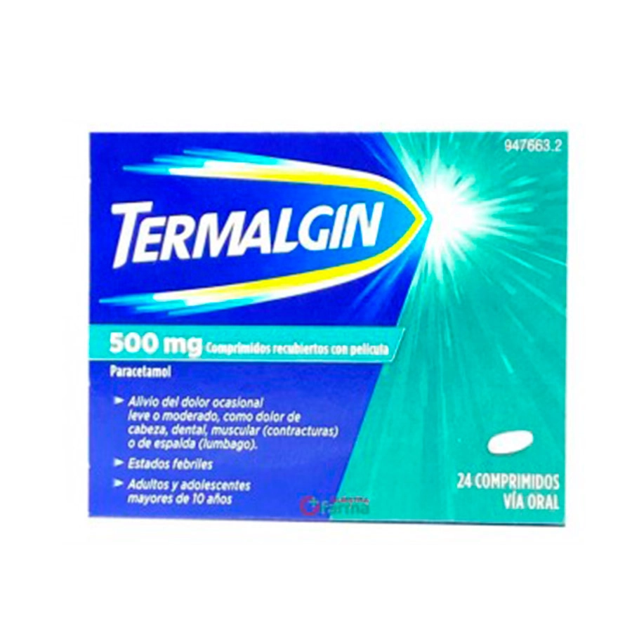 TERMALGIN 500 MG 24 COMPRIMIDOS RECUBIERTOS