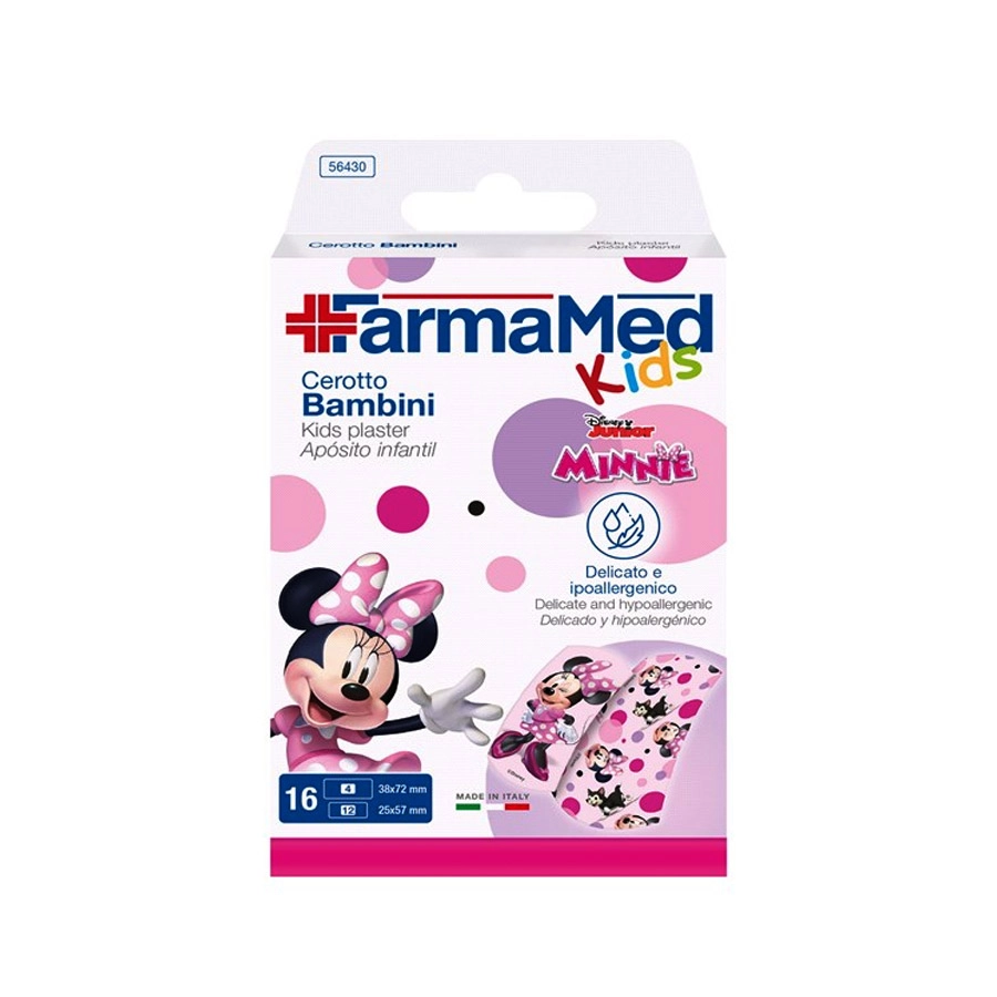 TIRITAS SURTIDAS INFANTILES MINNIE MOUSE 16 UNIDADES FARMAMED