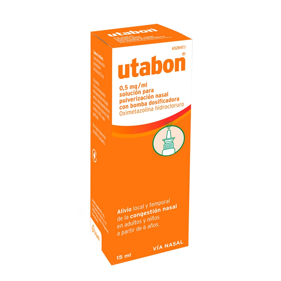 UTABON ADULTOS 0,5 MG/ML SOLUCION PARA PULVERIZACION NASAL 1 FRASCO 15 ML