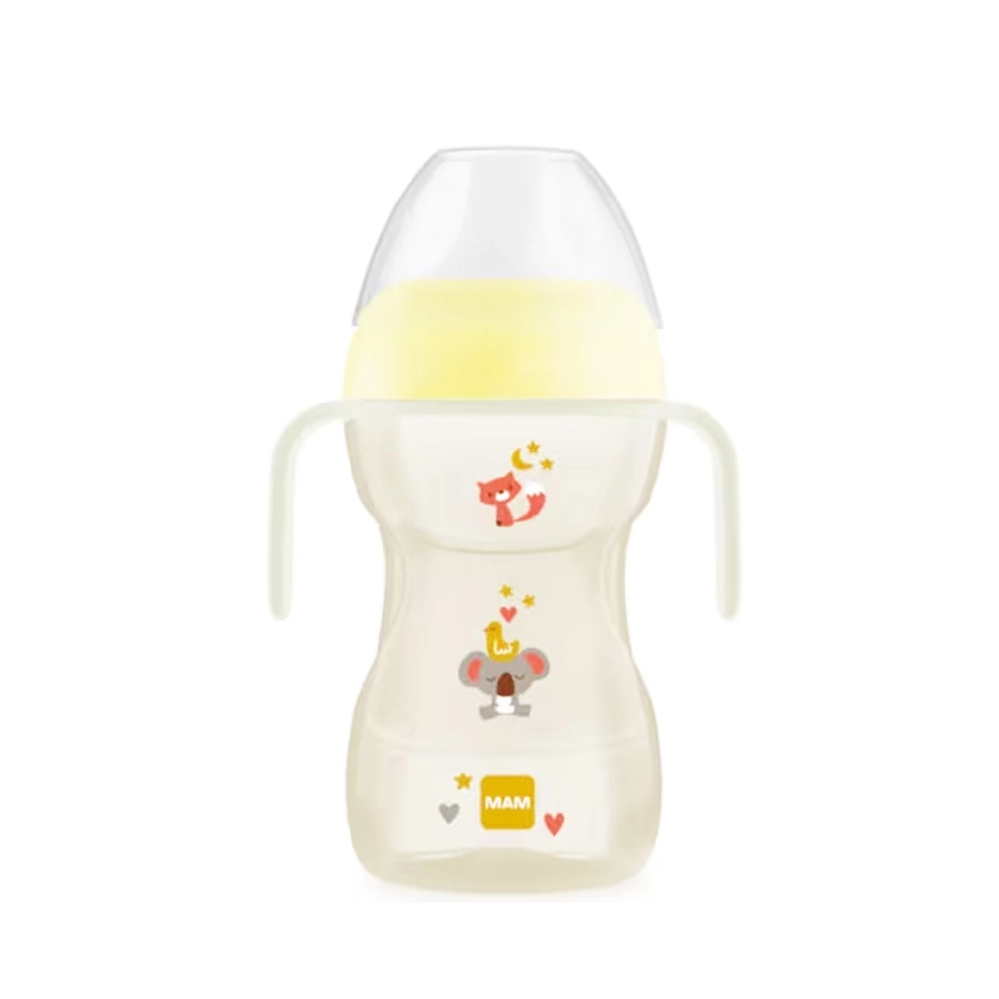 VASO CON BOQUILLA DURA MAM FUN TO DRINK CUP NEUTRO +8 M 270 ML